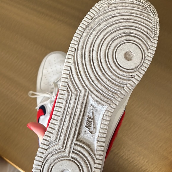 Nike Red & White Air forces - Picture 6 of 6